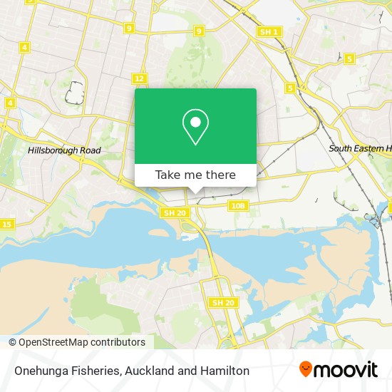 Onehunga Fisheries map