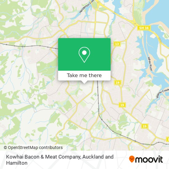 Kowhai Bacon & Meat Company map