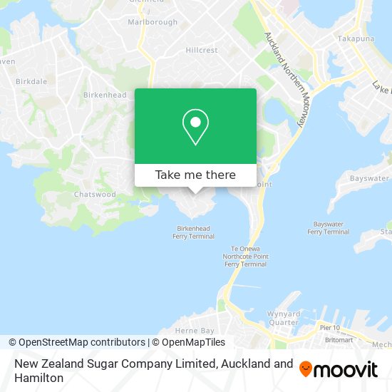 New Zealand Sugar Company Limited map