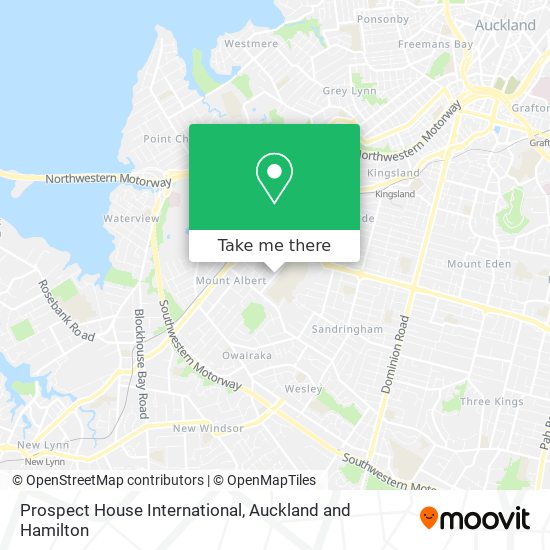 Prospect House International map