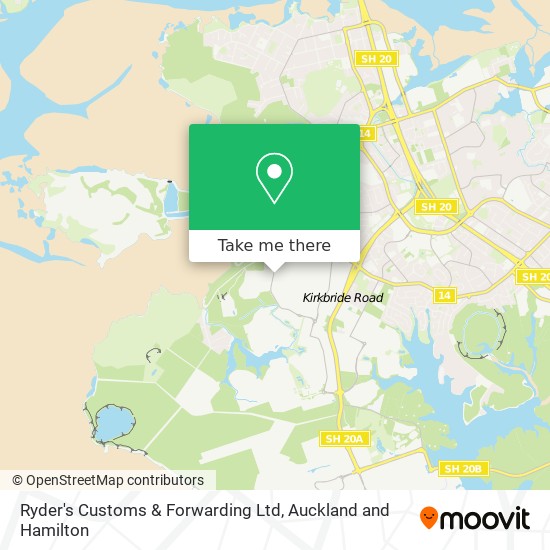 Ryder's Customs & Forwarding Ltd map