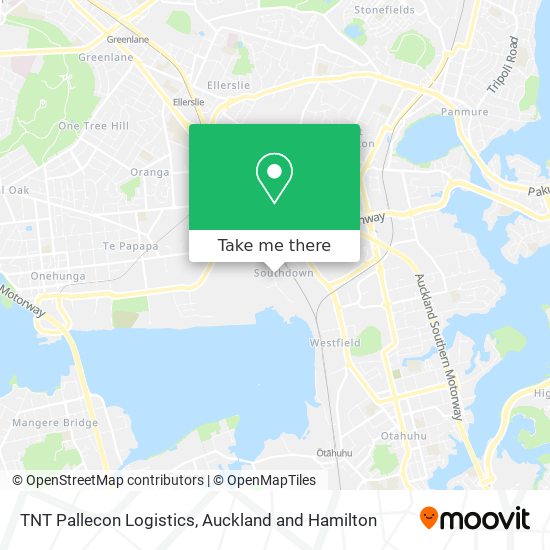 TNT Pallecon Logistics map