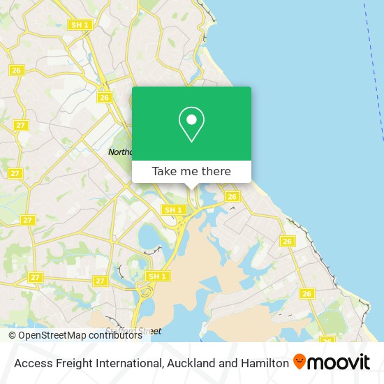 Access Freight International map