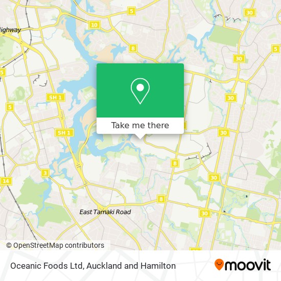 Oceanic Foods Ltd map