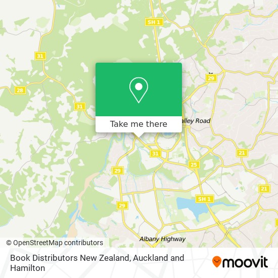 Book Distributors New Zealand map