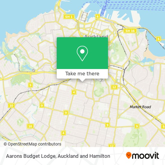 Aarons Budget Lodge map