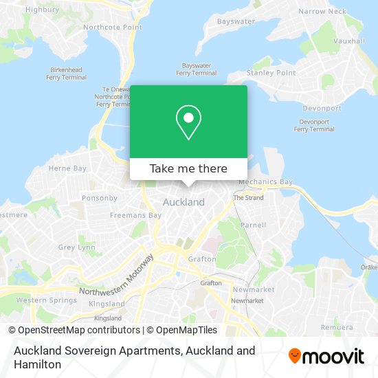 Auckland Sovereign Apartments地图