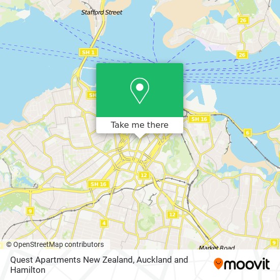 Quest Apartments New Zealand地图