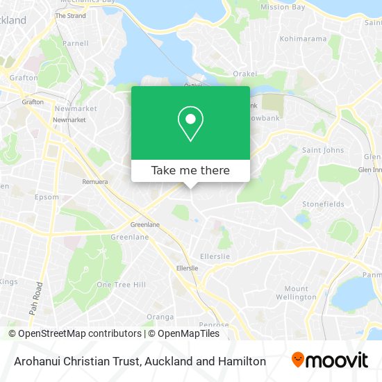 Arohanui Christian Trust map
