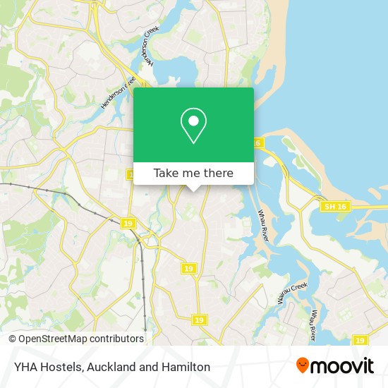 YHA Hostels map