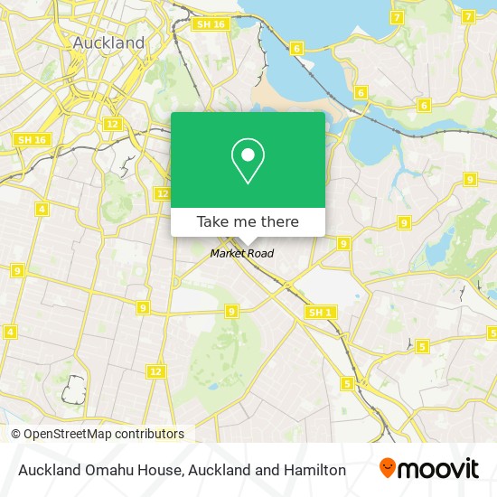 Auckland Omahu House map