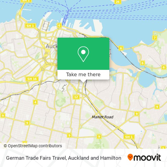 German Trade Fairs Travel map