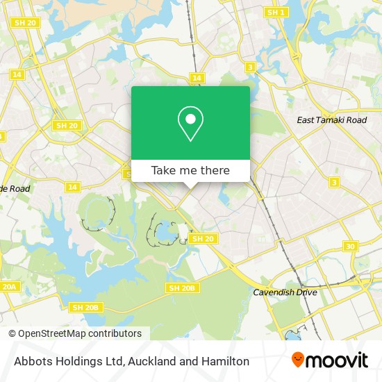 Abbots Holdings Ltd map