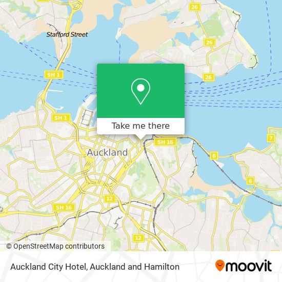 Auckland City Hotel map