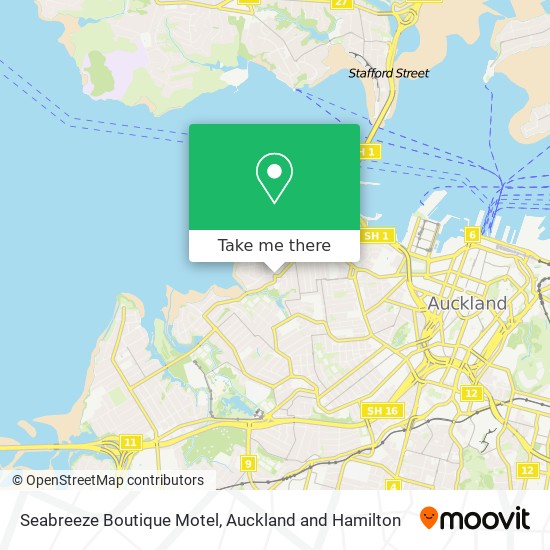 Seabreeze Boutique Motel map