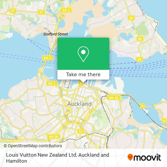 Louis Vuitton New Zealand Ltd地图