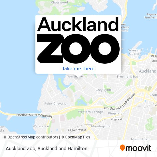 Auckland Zoo map