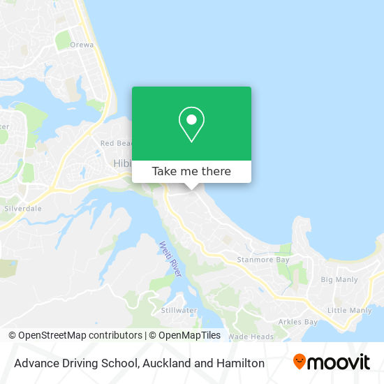 Advance Driving School map