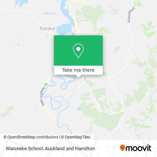 Waioneke School map