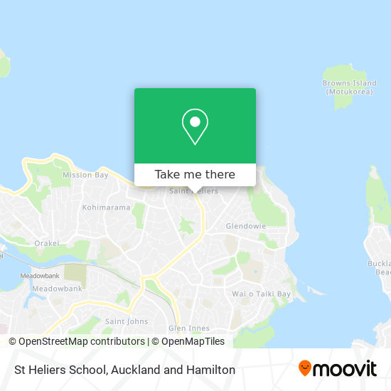 St Heliers School map
