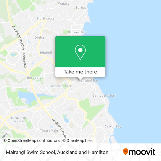 Mairangi Swim School map