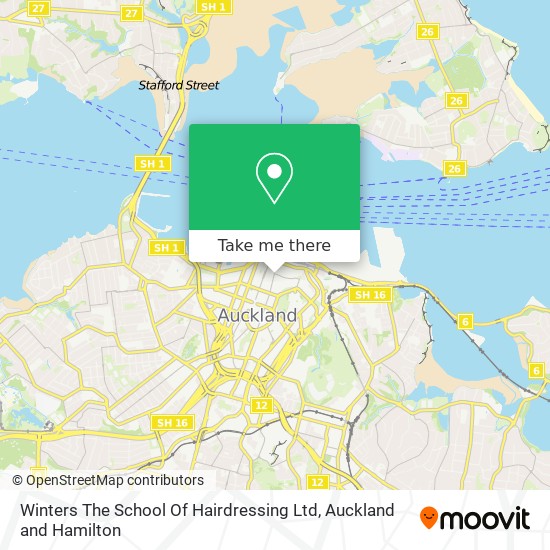 Winters The School Of Hairdressing Ltd map