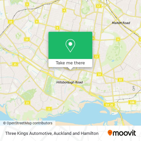 Three Kings Automotive map