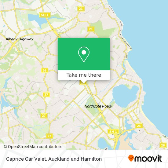 Caprice Car Valet map
