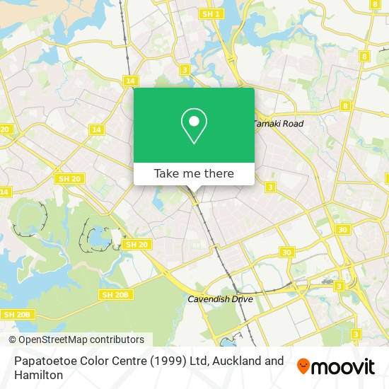 Papatoetoe Color Centre (1999) Ltd map