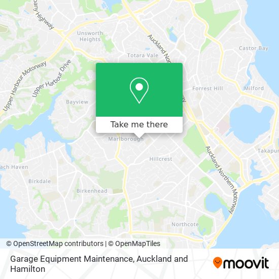 Garage Equipment Maintenance map