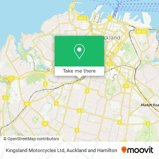 Kingsland Motorcycles Ltd map