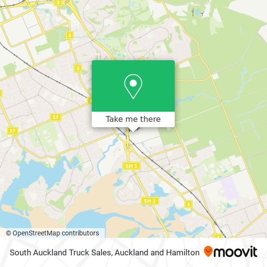 South Auckland Truck Sales map