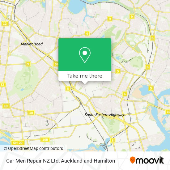 Car Men Repair NZ Ltd map