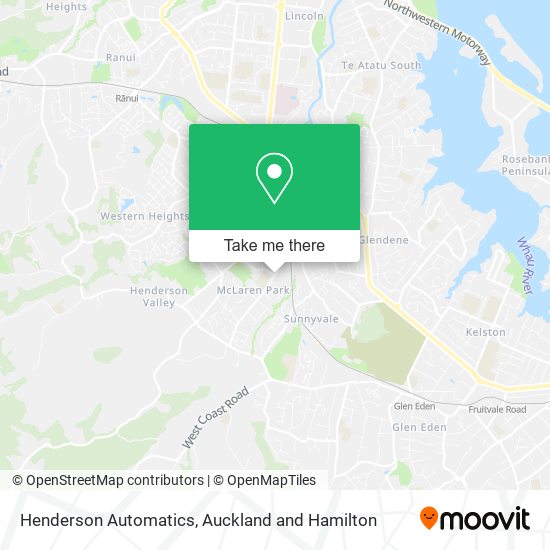 Henderson Automatics map