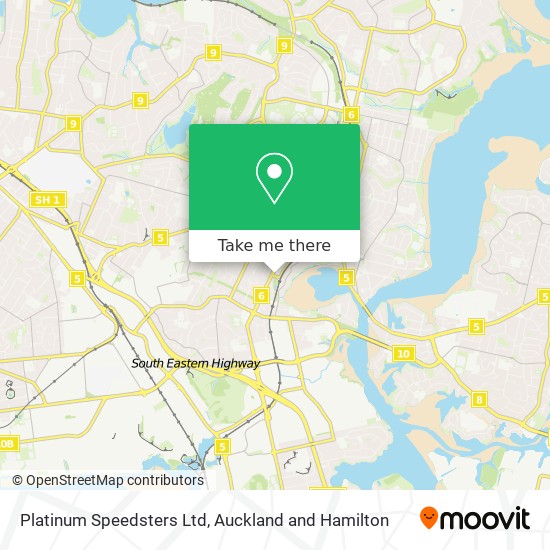 Platinum Speedsters Ltd map