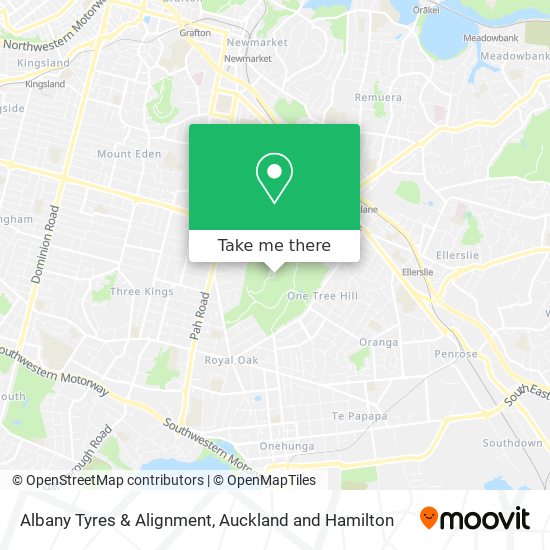 Albany Tyres & Alignment map
