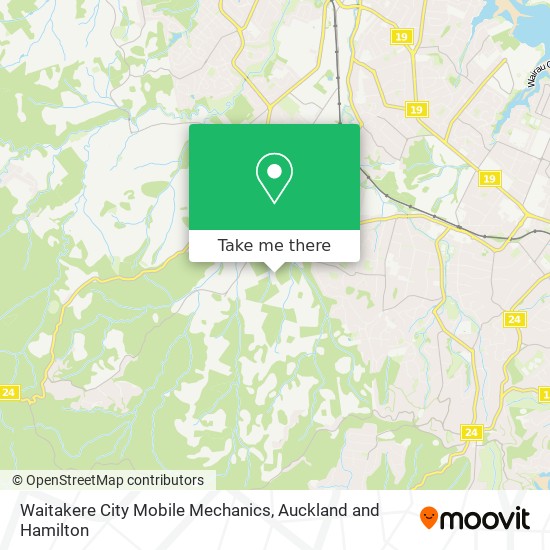 Waitakere City Mobile Mechanics地图