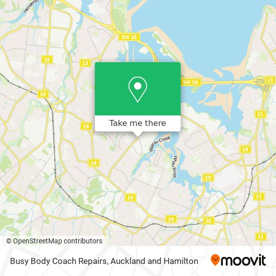 Busy Body Coach Repairs map