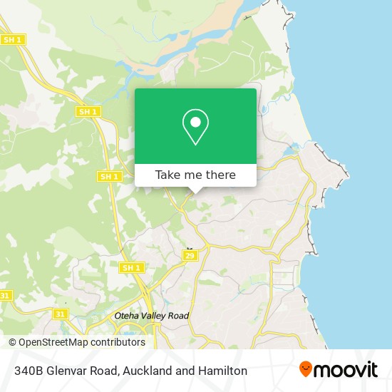 340B Glenvar Road map