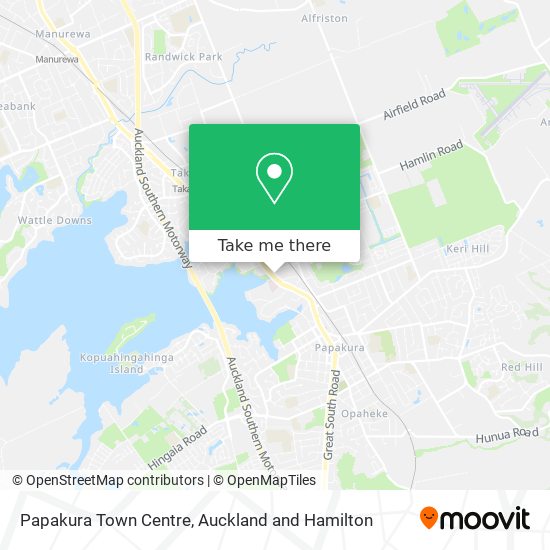 Papakura Town Centre map