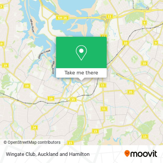 Wingate Club map