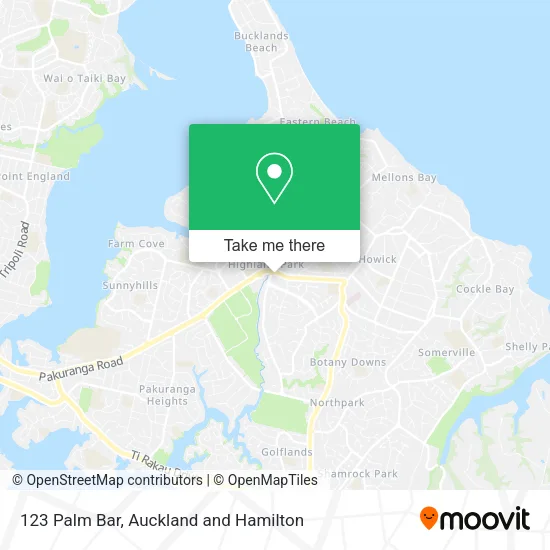 123 Palm Bar map