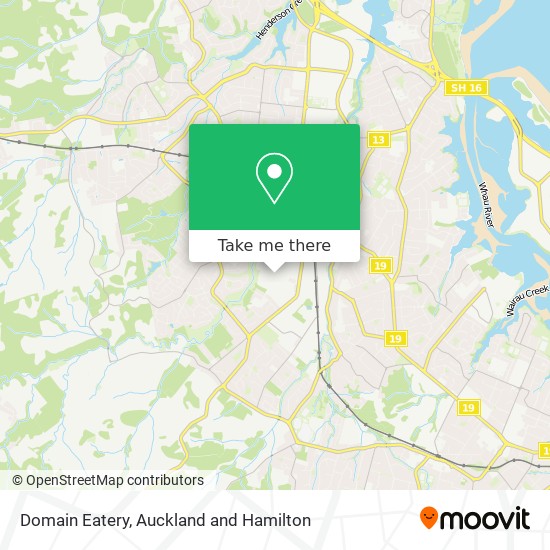 Domain Eatery map