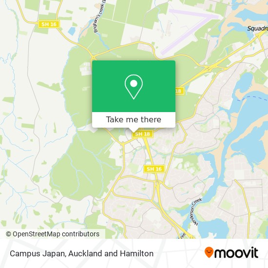 Campus Japan map