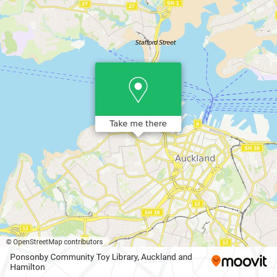 Ponsonby Community Toy Library map