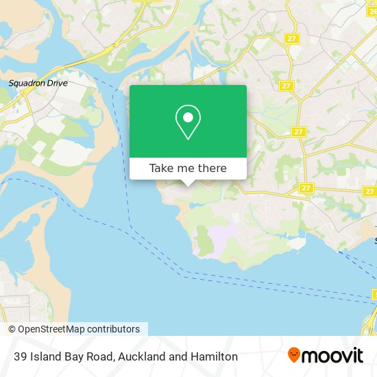 39 Island Bay Road map