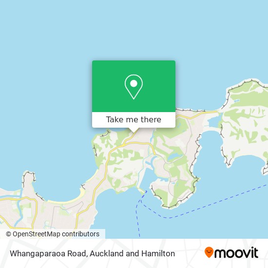 Whangaparaoa Road map