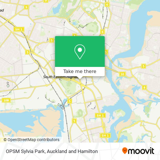 OPSM Sylvia Park map