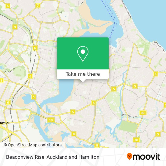 Beaconview Rise map