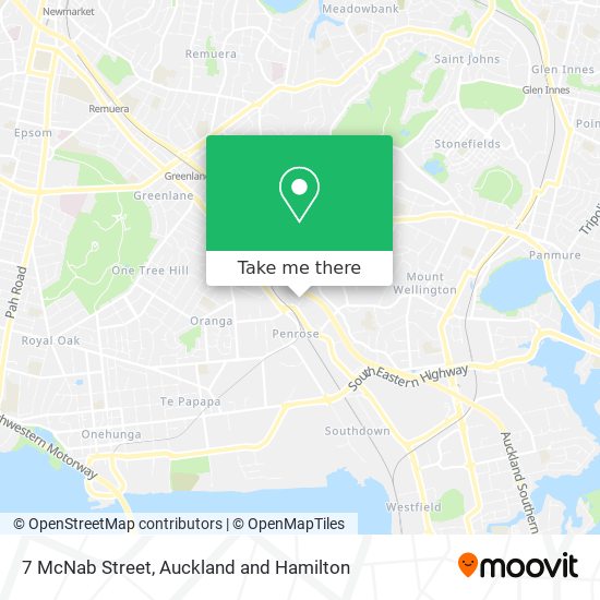 7 McNab Street map